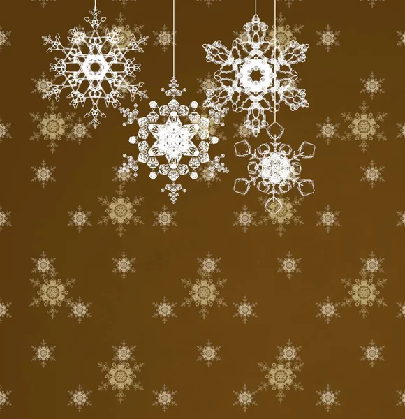 Abstract Seamless Background Snowflakes — Stock Photo, Image