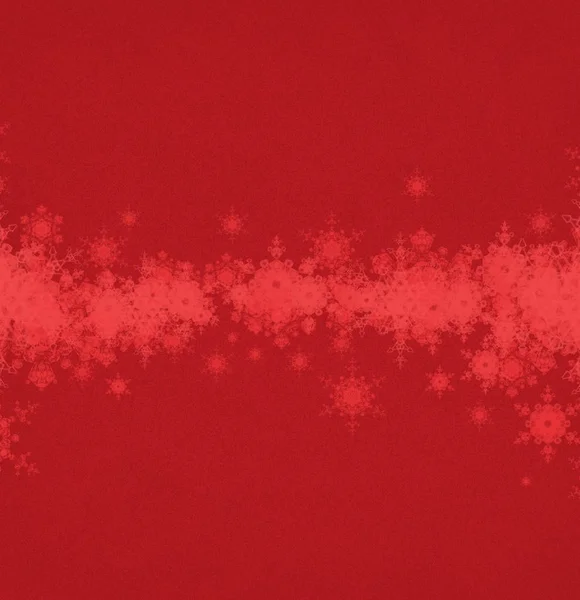Красный Фон Неба Снежинками — стоковое фото