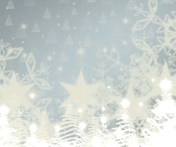 Vector Navidad Fondo Con Copos Nieve — Foto de Stock