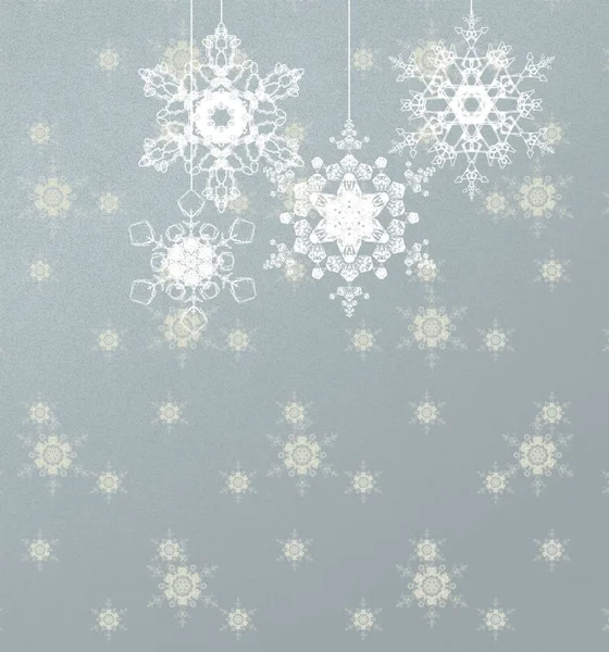 Vector Seamless Pattern Snowflakes — Stock Photo, Image