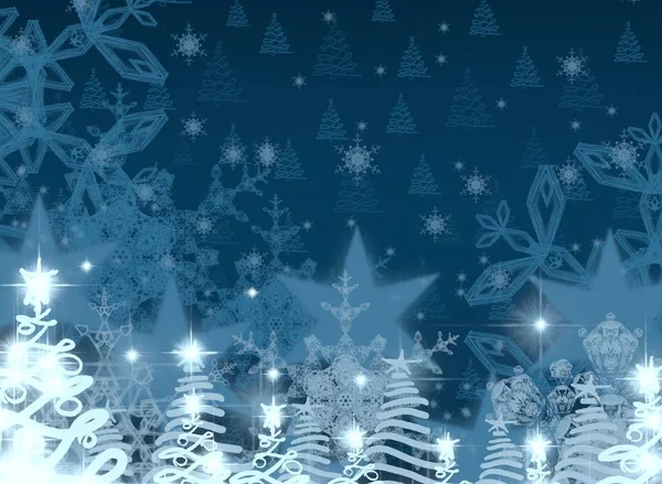 Vector Ilustración Del Árbol Navidad —  Fotos de Stock