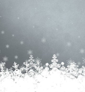 kar taneleri ile mavi gökyüzü arka plan