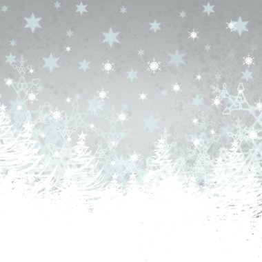 Kar taneleriyle soyut noel arkaplanı