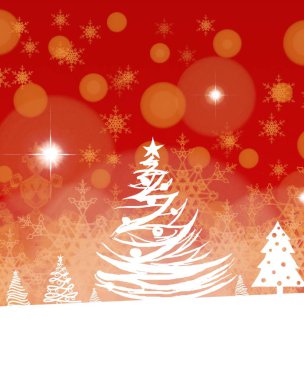 mutlu yeni yıl arka plan ile Noel ağacı