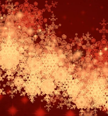 yıldız ile kırmızı gökyüzü arka plan