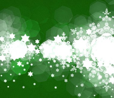 Yeşil arka plan ile Noel ağacı