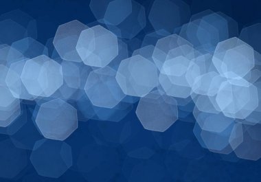 Bokeh ile soyut mavi arkaplan