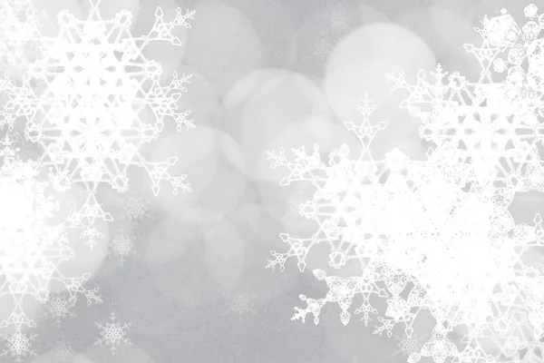 Abstract White Background Snowflakes — Stock Photo, Image