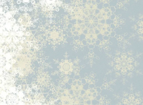 Blauer Grunge Hintergrund Mit Schneeflocken — Stockfoto