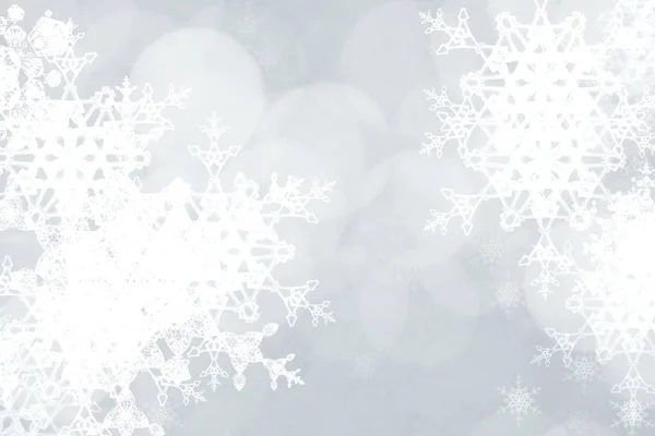 Christmas Sky Background Snowflakes — Stock Photo, Image