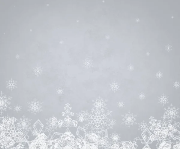 Fondo Navidad Abstracto Con Copos Nieve — Foto de Stock