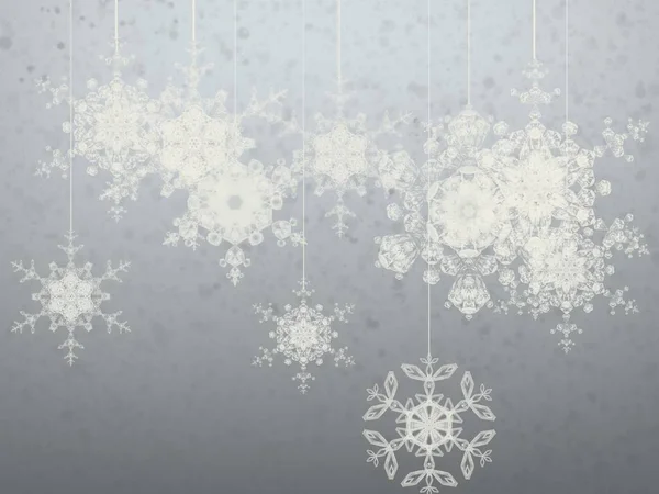 Abstract Seamless Background Snowflakes — Stock Photo, Image