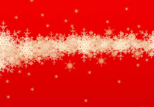 圣诞节滴在红色背景 — 图库照片