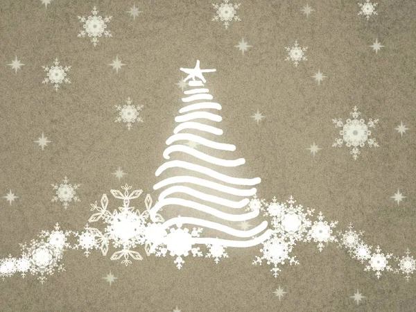 Illustrazione Vettoriale Dell Albero Natale — Foto Stock
