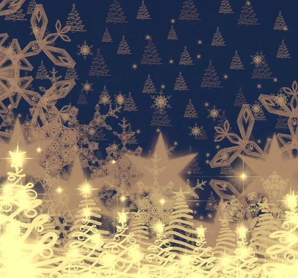 Бесшовный Цветочный Фон Снежинками — стоковое фото