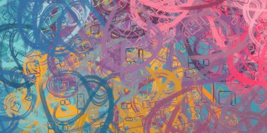 Farklı renk kalıplarına sahip soyut grunge arkaplanı