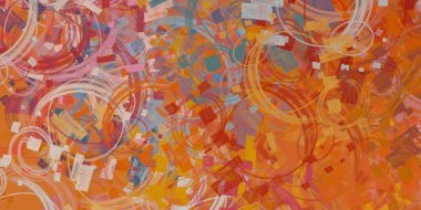 Farklı elementlere sahip soyut arkaplan