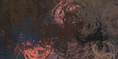 Farklı elementlere sahip soyut arkaplan