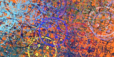 Boyalardan yapılmış soyut sanatsal grungy arka plan