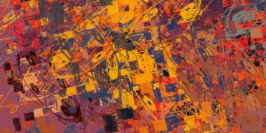 farklı grunge desenleri ile soyut duvar kağıdı