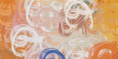 turuncu soyut illüstrasyon