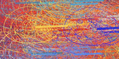 Metin için alanı olan soyut grunge arkaplanı