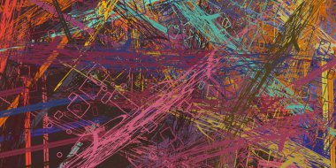 farklı desenleri ile soyut grunge duvar kağıdı