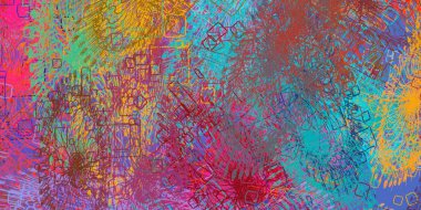 metin veya görüntü için alan ile renkli soyut duvar kağıdı