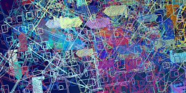 kopyalama alanı ile modern dijital arka plan