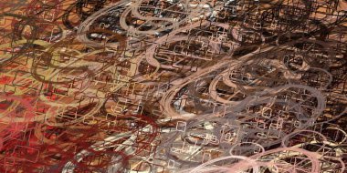 renkli boya desenleri ile soyut duvar kağıdı