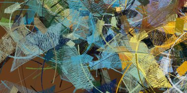 renkli boya desenleri ile soyut duvar kağıdı