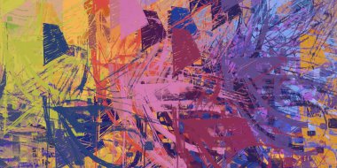 farklı renklerle soyut desen