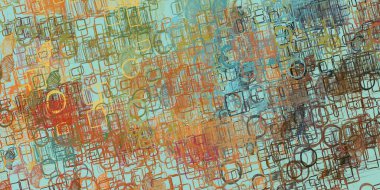 kopyalama alanı ile modern dijital arka plan