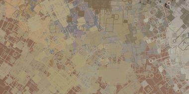 farklı renklerle soyut desen