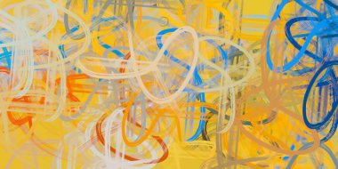 renkli boya desenleri ile soyut duvar kağıdı