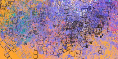 metin için alan ile grunge renkli desen