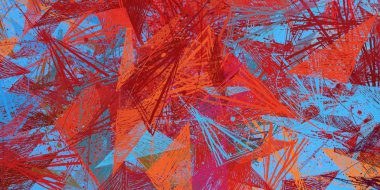 renkli boya desenleri ile soyut duvar kağıdı