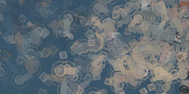 farklı renklerle soyut desen