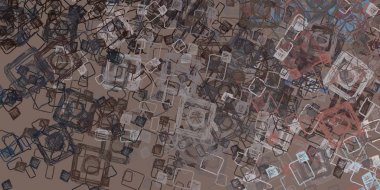 Metnin için alanı olan soyut arkaplan