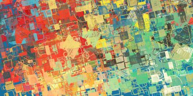 Grunge arka planı renkli desenleri ile