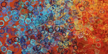 Farklı renk kalıplarına sahip soyut arkaplan