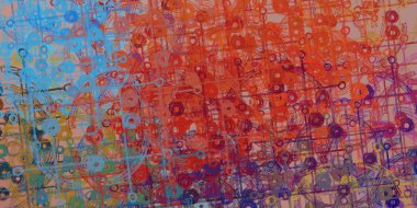 Farklı renk kalıplarına sahip soyut arkaplan