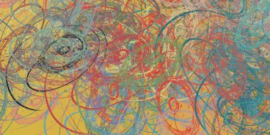 farklı renklerle soyut desen