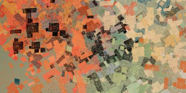 metin için alan ile grunge renkli desen