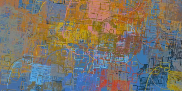 Kolorowe Malarstwo Streszczenie Tapety — Zdjęcie stockowe
