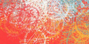 renkli boya desenleri ile soyut duvar kağıdı