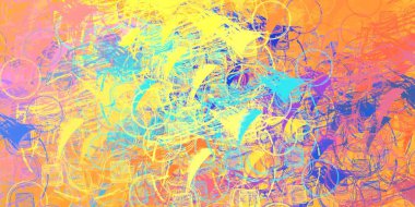 renkli boya desenleri ile soyut duvar kağıdı