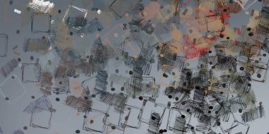 farklı renk desenleri ile soyut duvar kağıdı