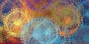 kopyalama alanı ile modern dijital arka plan