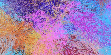 renkli boya desenleri ile soyut duvar kağıdı